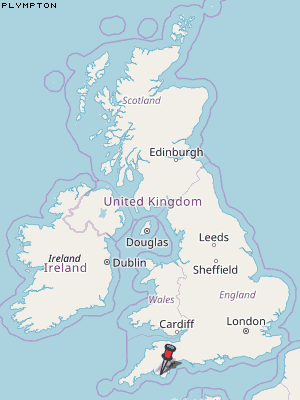 Plympton Karte Vereinigtes Knigreich
