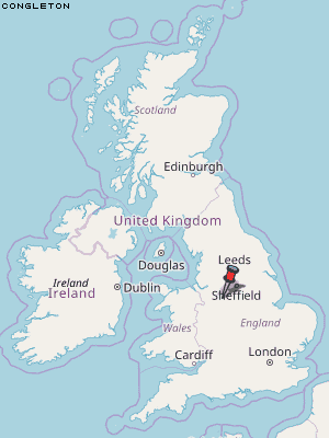 Congleton Karte Vereinigtes Knigreich