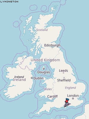Lymington Karte Vereinigtes Knigreich