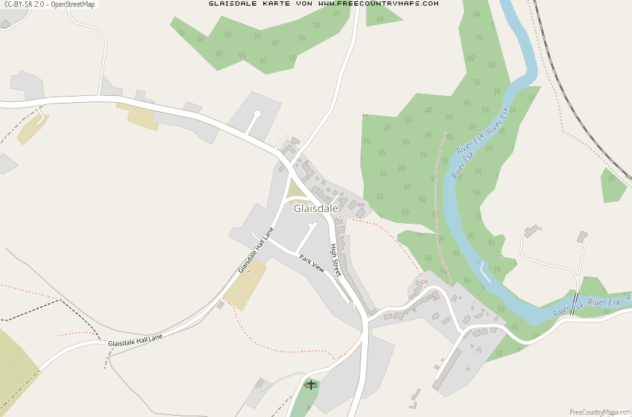 Karte Von Glaisdale Vereinigtes Knigreich