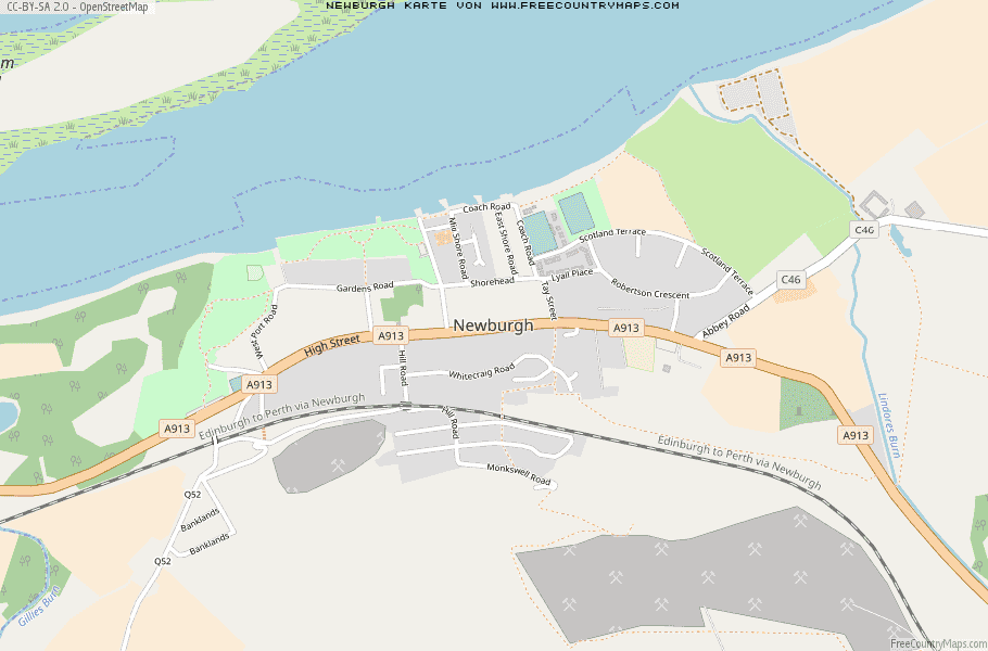 Karte Von Newburgh Vereinigtes Knigreich