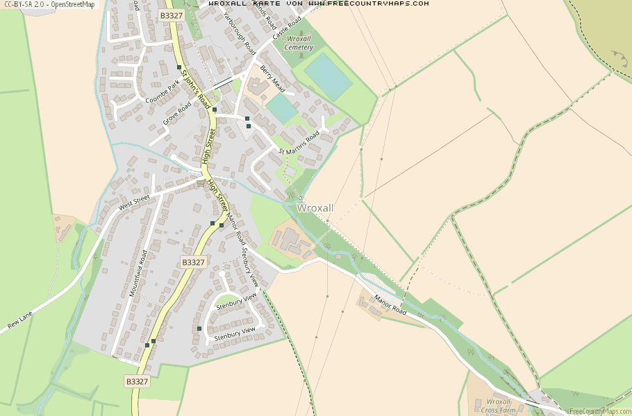 Karte Von Wroxall Vereinigtes Knigreich