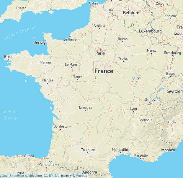 Map of France