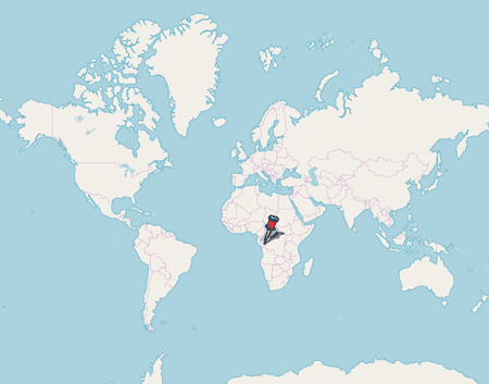 Free Map of Gabon