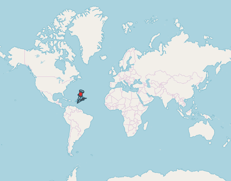 Free Map of Guadeloupe