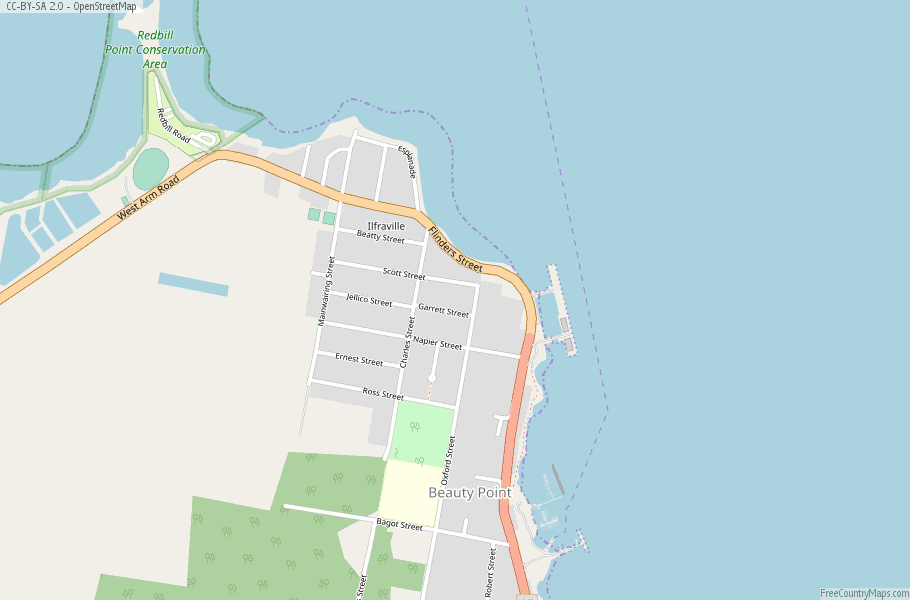 Beauty Point Map Australia 319500401 