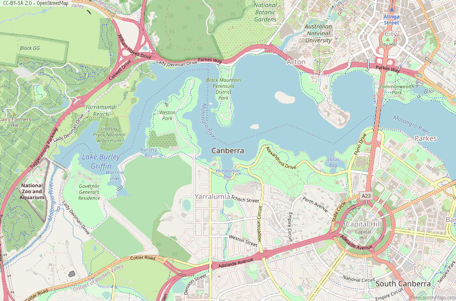 Block And Section Map Canberra Canberra Map Australia Latitude & Longitude: Free Maps