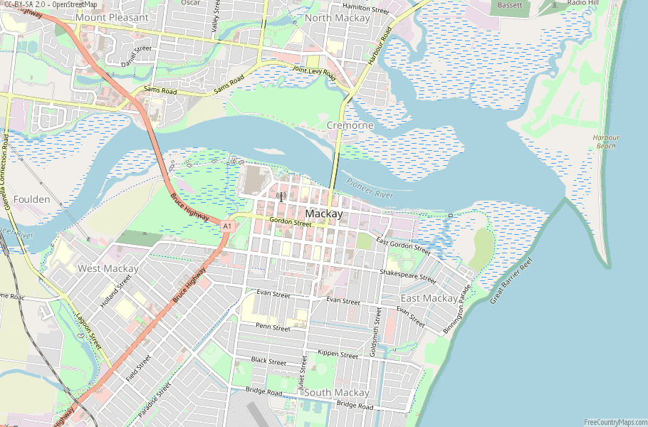Mackay Australia Map