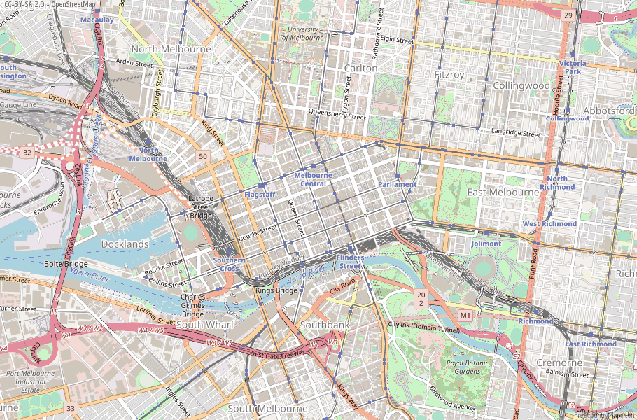 Melbourne Australia Map