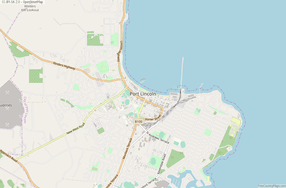 Port Lincoln Map Australia Latitude & Longitude Free Maps