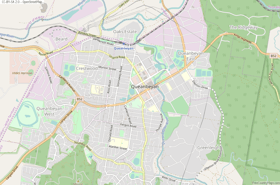 Map Of Queanbeyan Nsw Queanbeyan Map Australia Latitude & Longitude: Free Maps