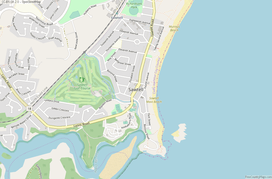 Map Of Sawtell Nsw Sawtell Map Australia Latitude & Longitude: Free Maps