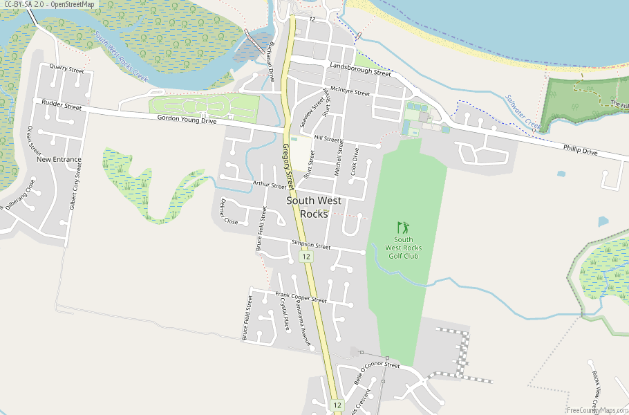 Map Of South West Rocks Nsw South West Rocks Map Australia Latitude & Longitude: Free Maps