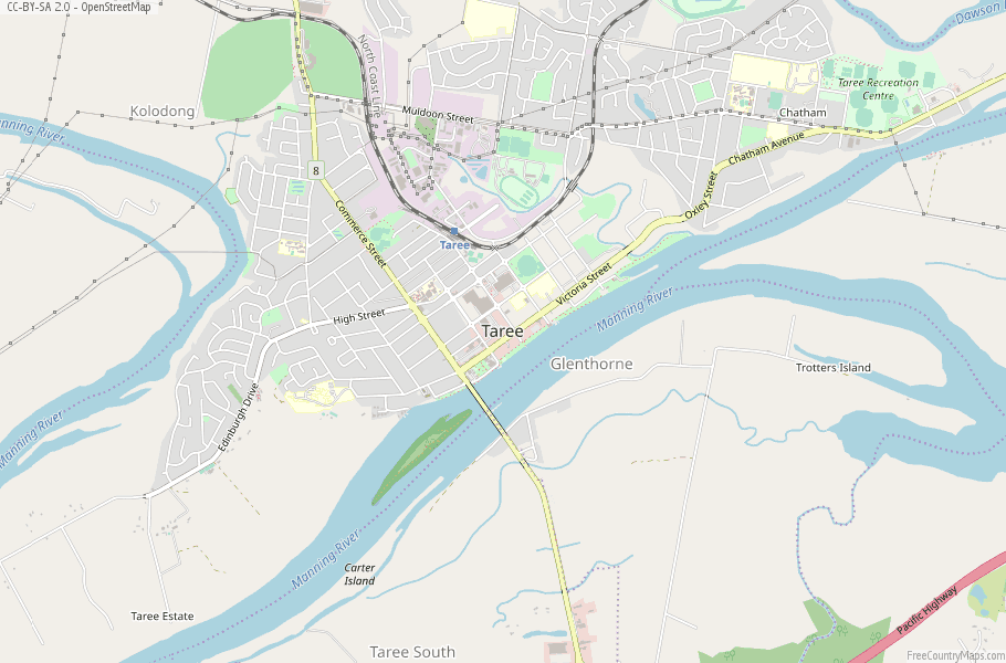 Taree Australia Map