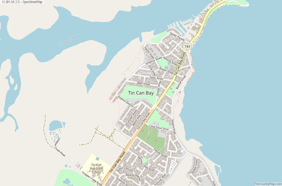 Map Of Tin Can Bay Tin Can Bay Map Australia Latitude & Longitude: Free Maps