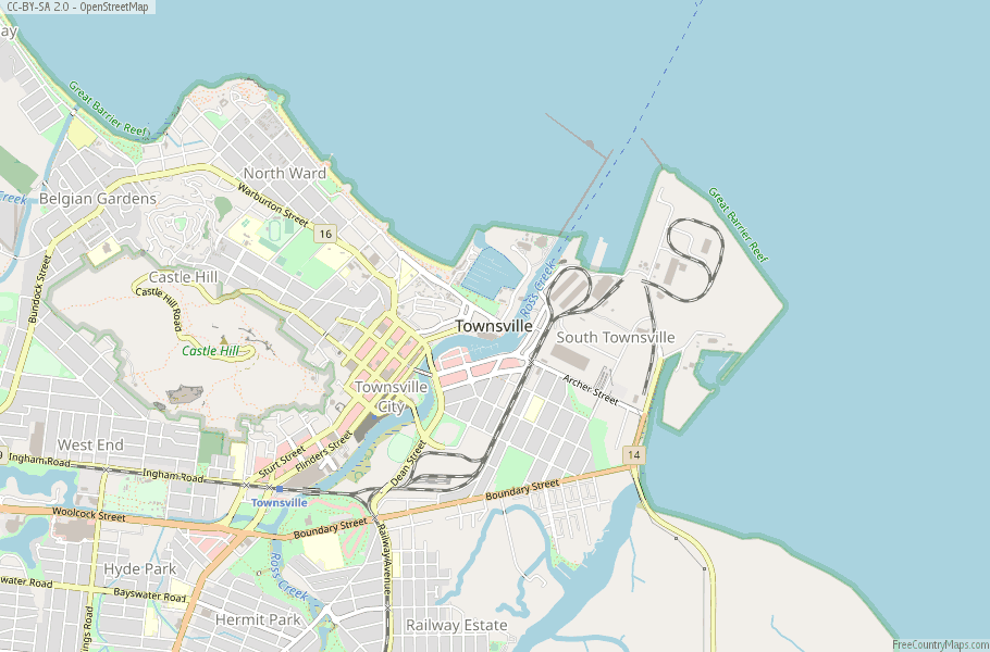 Townsville Australia Map