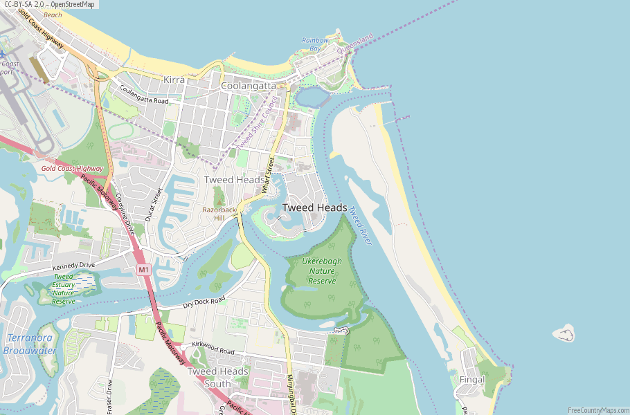 Map Of Tweed Heads Nsw Tweed Heads Map Australia Latitude & Longitude: Free Maps