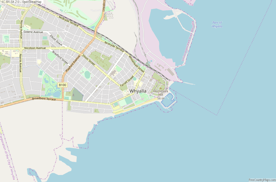 Whyalla Australia Map