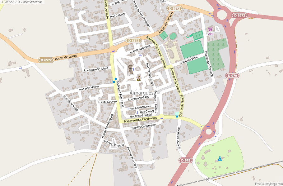 Aimargues France Map