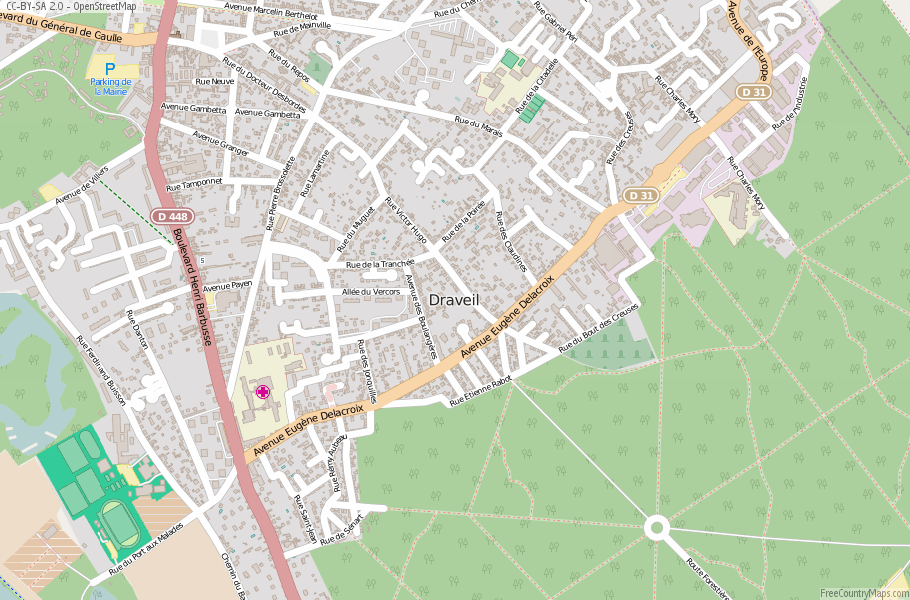 Draveil France Map