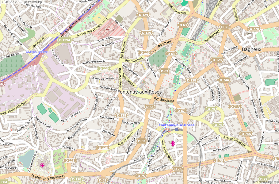 Fontenay-aux-Roses France Map