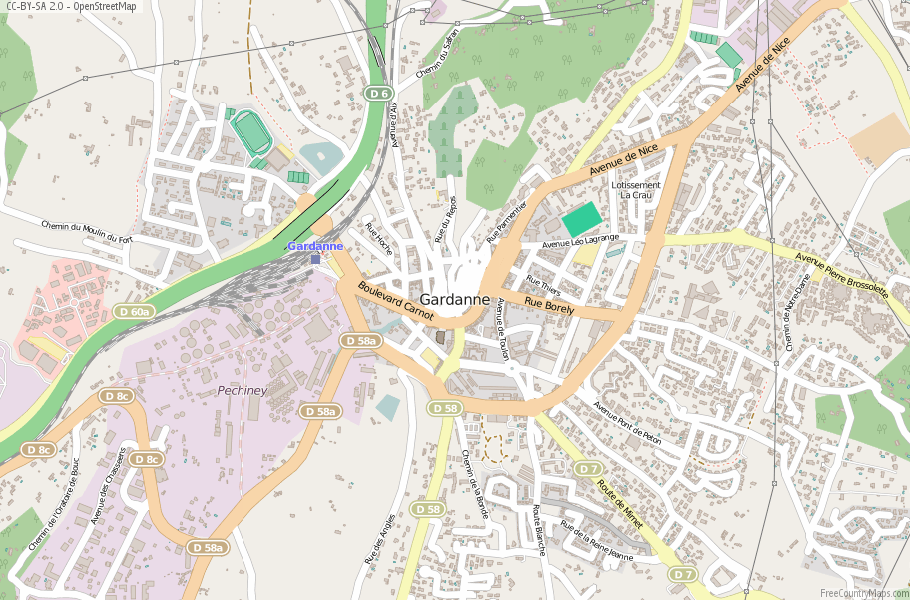 Gardanne France Map