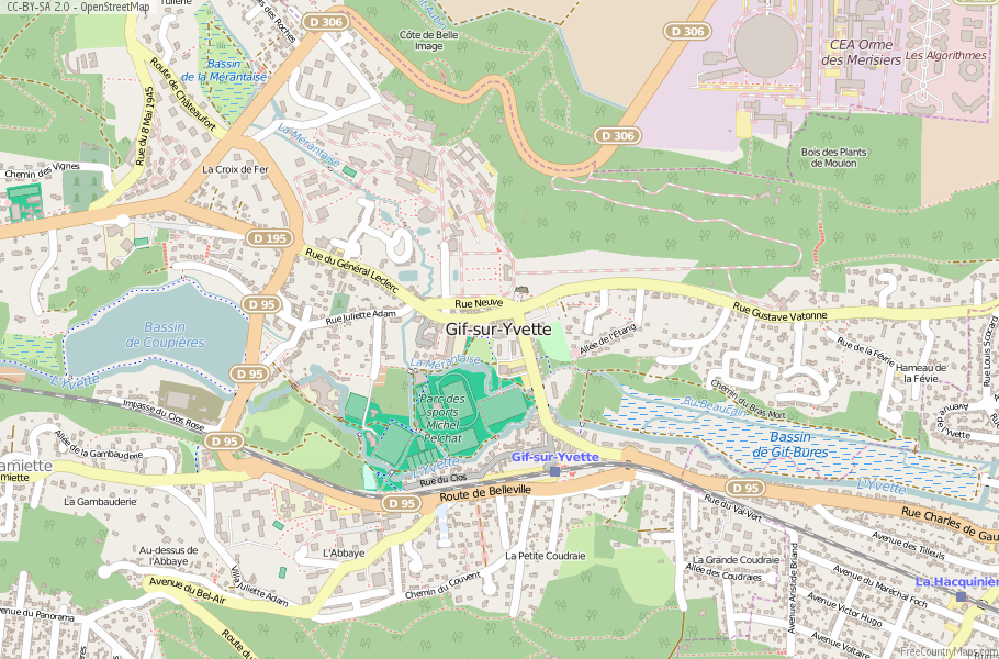 Gif-sur-Yvette France Map