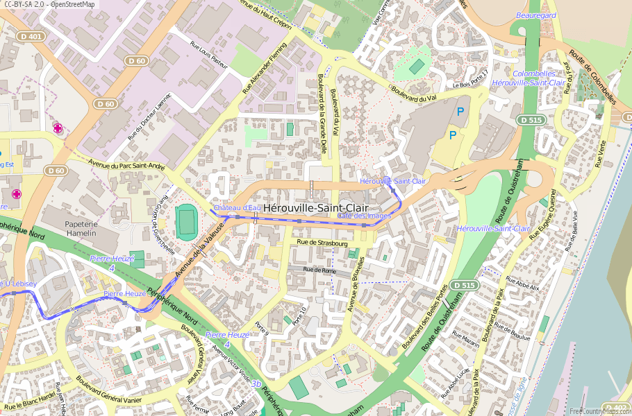 Hérouville-Saint-Clair France Map