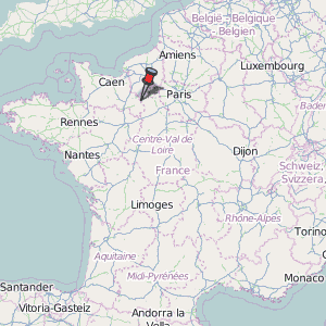 sikkerhed Pædagogik vest L'Aigle Map France Latitude & Longitude: Free Maps