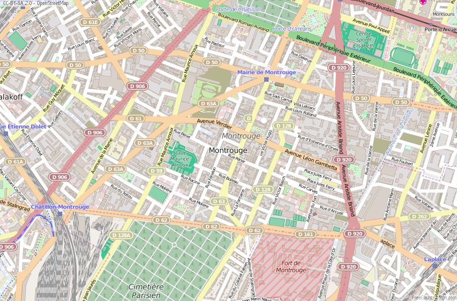 Montrouge France Map