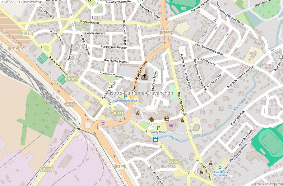 Notre-Dame-de-Gravenchon France Map