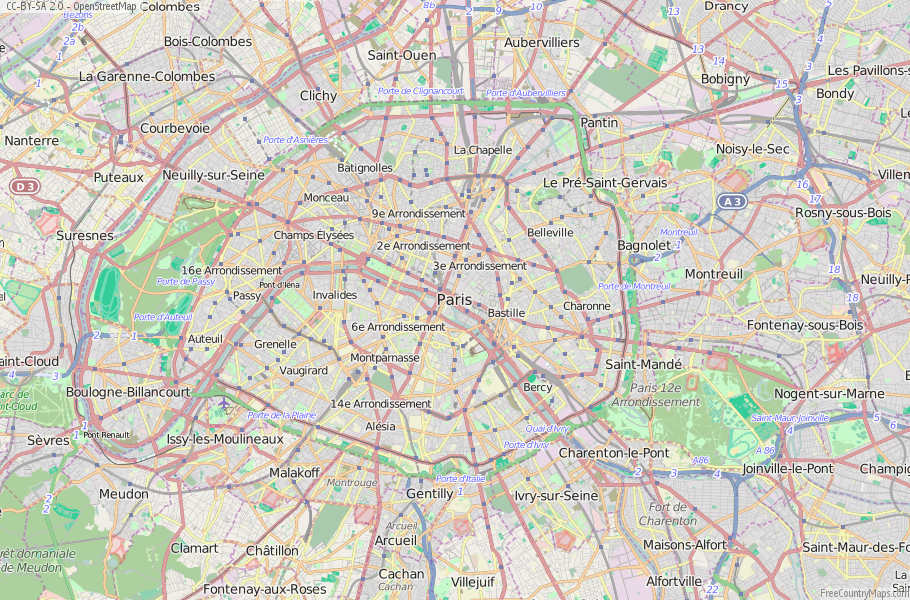 Paris France Map