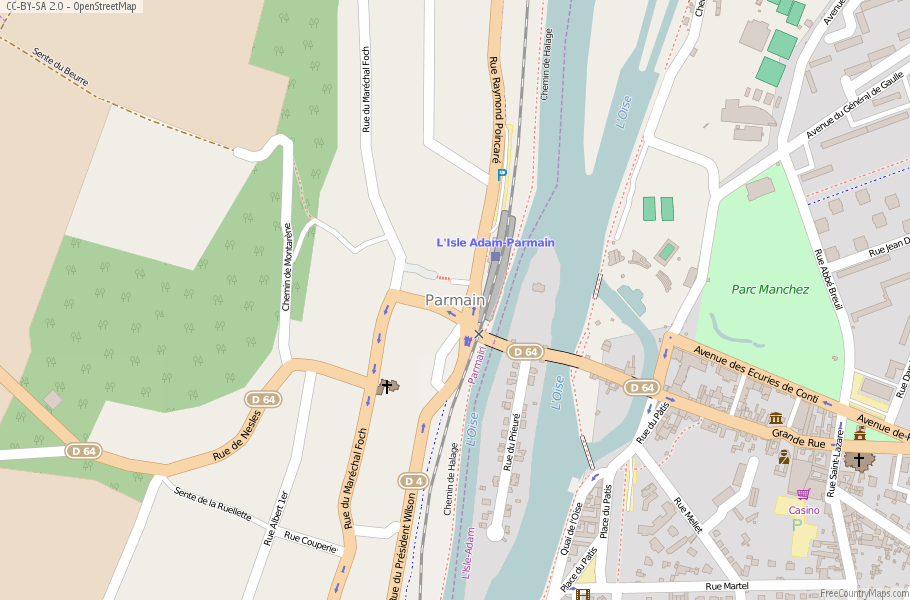 Parmain France Map