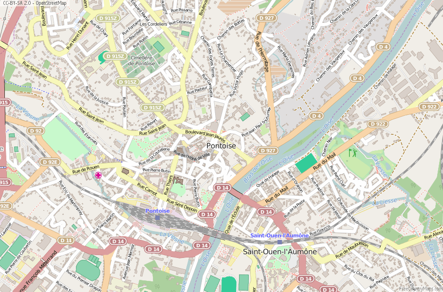 Pontoise France Map