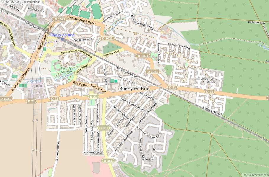 Roissy-en-Brie France Map