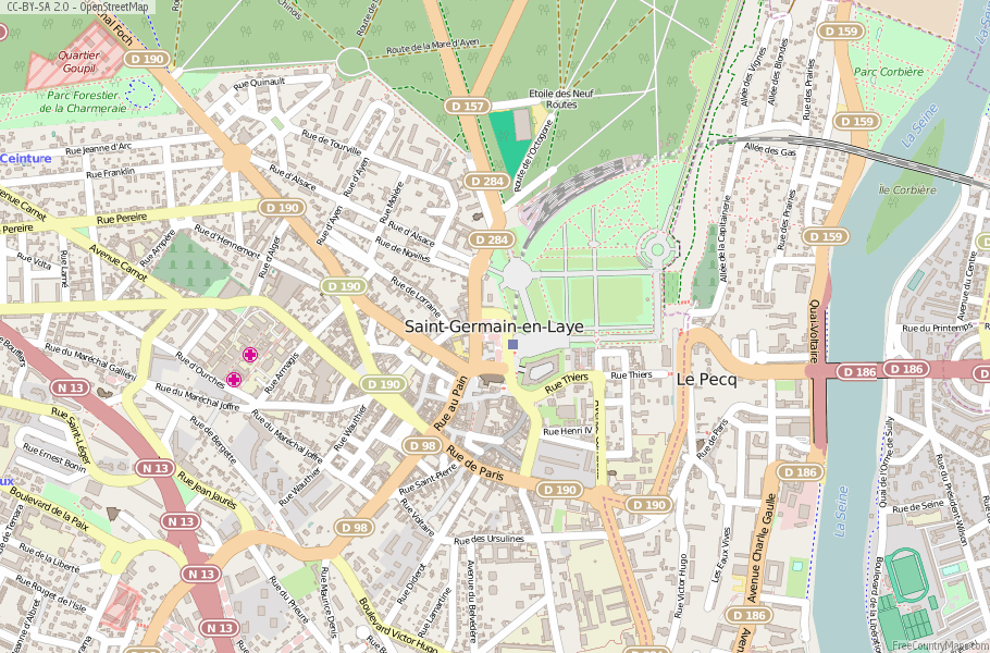 Saint-Germain-en-Laye France Map