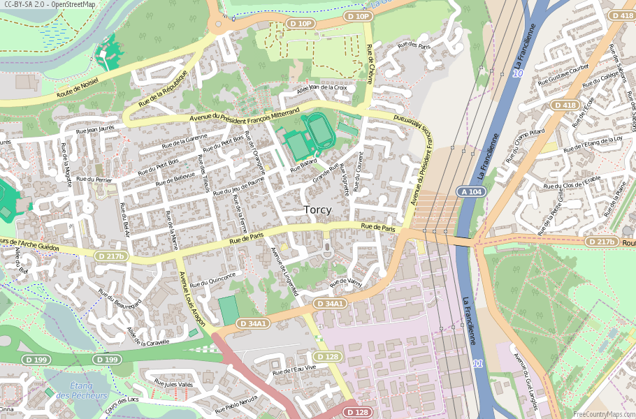 Torcy France Map