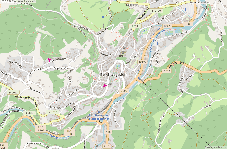 Berchtesgaden Germany Map
