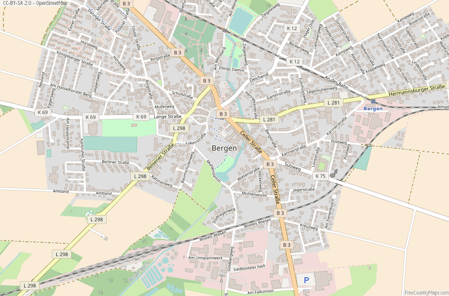 Bergen Germany Map