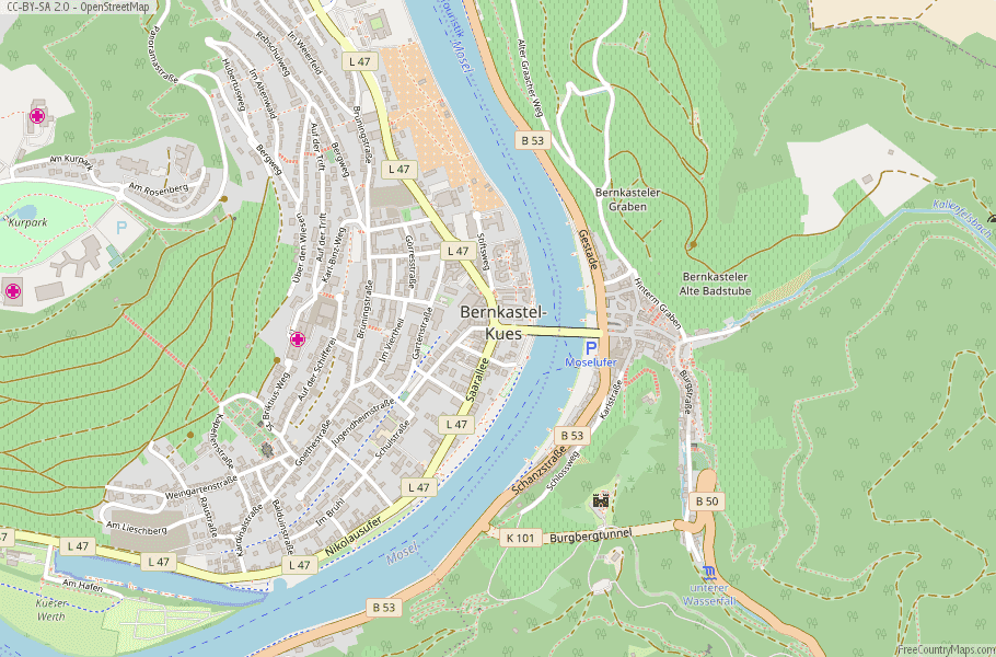 Bernkastel Kues Map Germany 95121130 