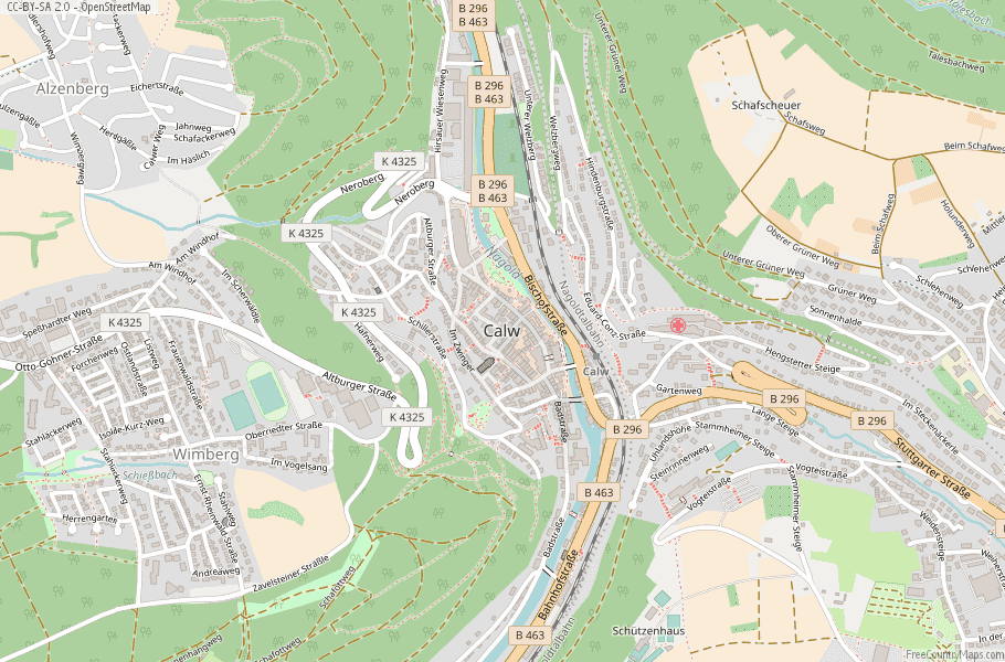 Calw Germany Map