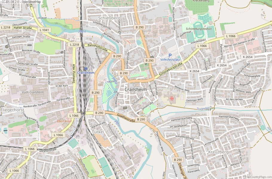 Crailsheim Germany Map