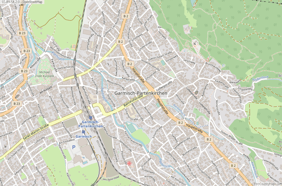 Garmisch-Partenkirchen Germany Map