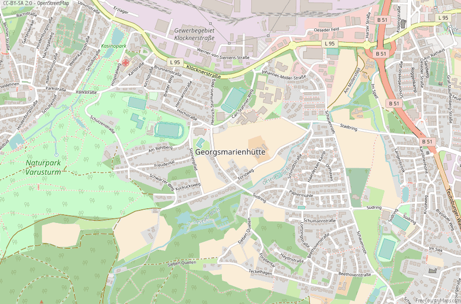 Georgsmarienhütte Germany Map