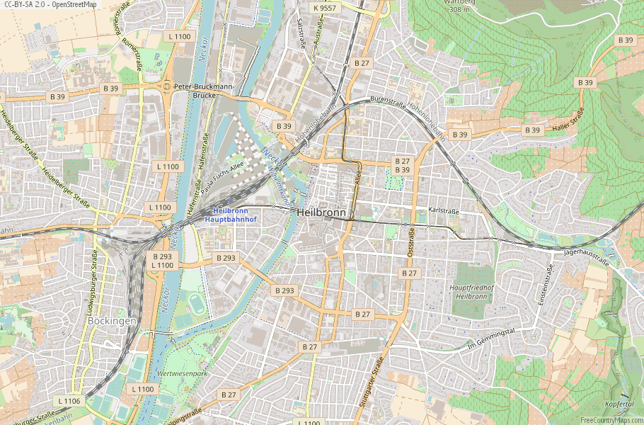 Heilbronn Germany Map