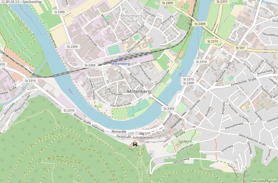 Miltenberg Map Germany Latitude & Longitude: Free Maps