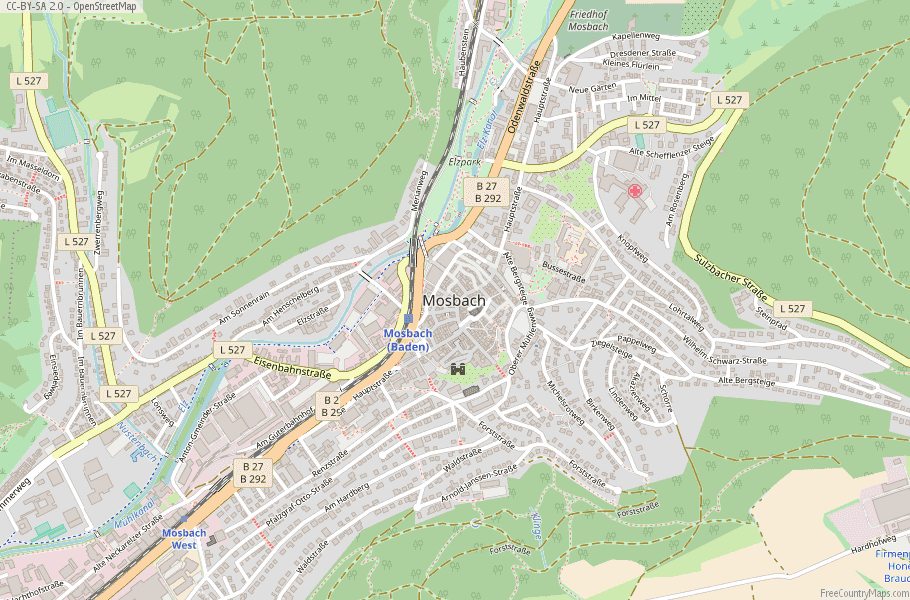 Mosbach Germany Map