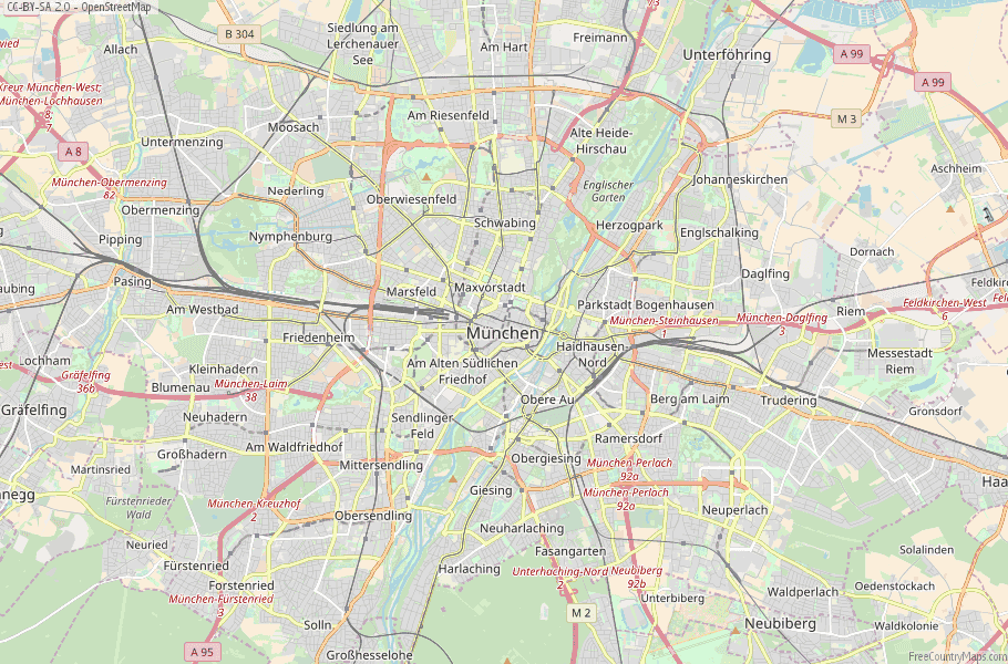 München Germany Map
