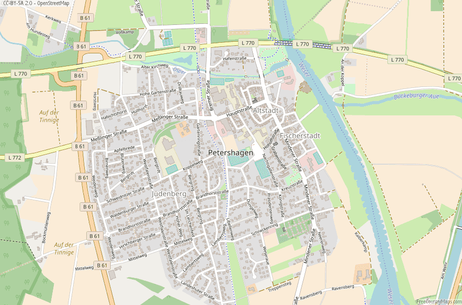 Petershagen Germany Map