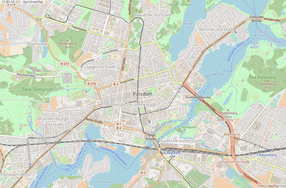 Potsdam Germany Map